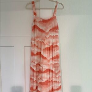 Soma Wknd layered trapeze maxi dress with built in bra and pockets